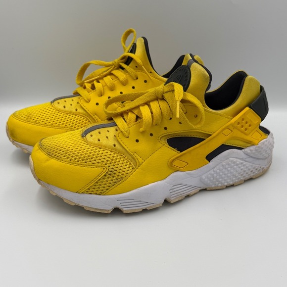 Nike Other - Nike Air Huarache Mens 9.5 Lightening Yellow Black White Sneakers